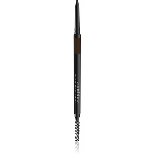 Smashbox Brow Tech Matte Pencil samodejni svinčnik za obrvi s krtačko odtenek Dark Brown 0.09 g