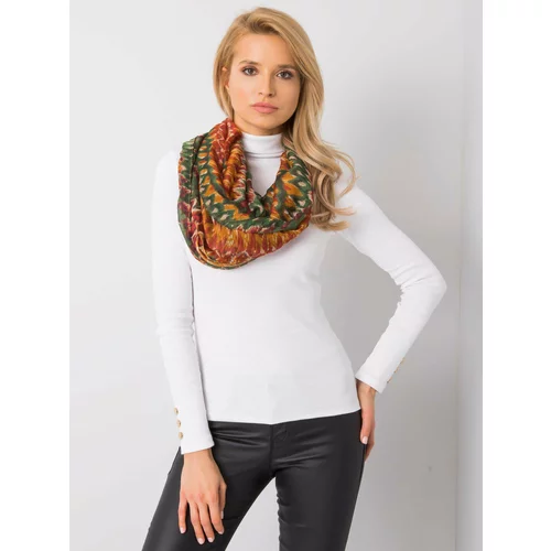 Fashion Hunters Orange and green patterned scarf