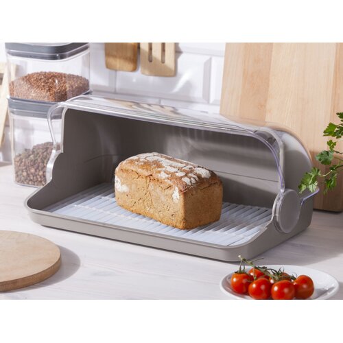 Altom design kutija za kruh 41x27x18,5cm siva Slike