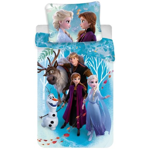 Jerry Fabrics Pamučna dječja posteljina za krevet za jednu osobu 140x200 cm Frozen &amp;ndash; Slike