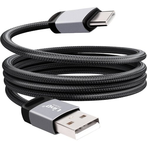 LINQ Kabel za polnjenje in prenos USB na USB-C 3A 27W hitro 1,2 m, Črna, (5000220131) Cene