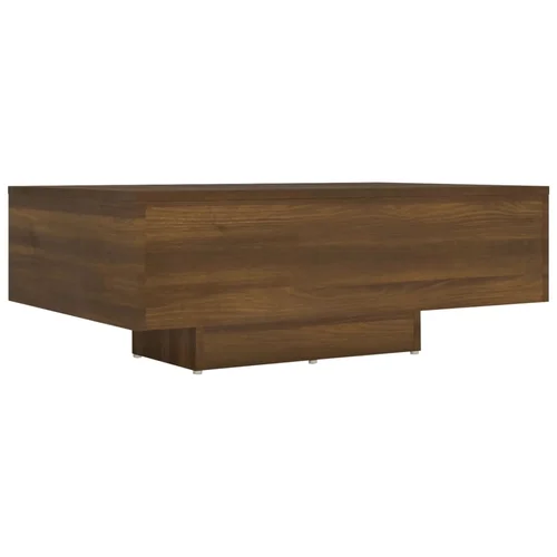 MAISON CHIC Klubska mizica - kavna mizica - Nizka mizica rjavi hrast 85x55x31 cm konstruiran les, (21753369)