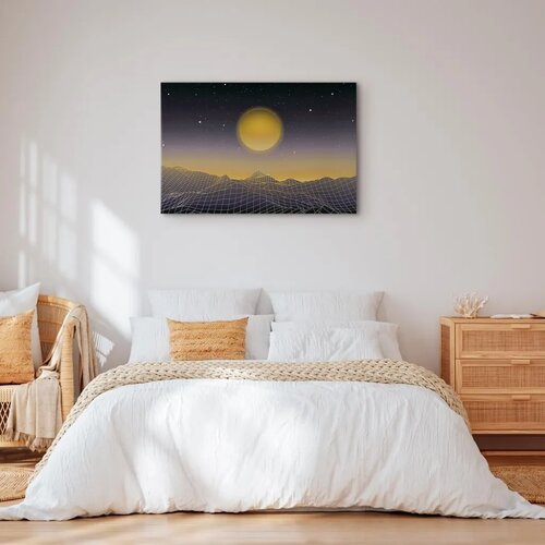  Slika - Futuristic landscape 3 (1 Part) Wide 120x80 Akustična Slike