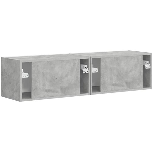  zidni ormar 2 pcs Beton 60 x 31 x 29,5 cm Konstruirano drvo Slike