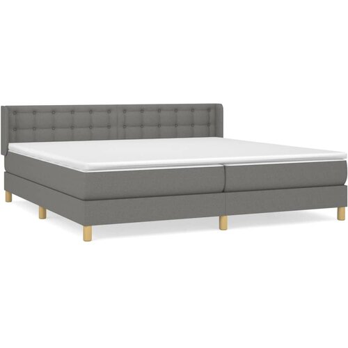 Maison Chic Box spring postelja - Vzmetna postelja z vzmetnico temno siva 180x200 cm blago SL20844, (21892804) Cene