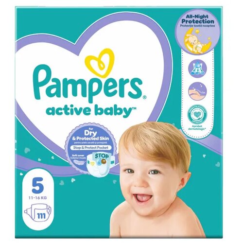 Pampers pelene mb 5 junior 11-16kg 111kom Slike