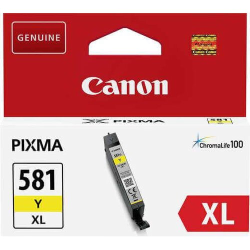 Canon Po&amp;scaron;kodovana embalaža: kartu&amp;scaron;a CLI-581Y XL (rumena), original Slike