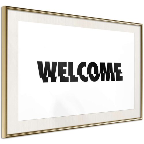  Poster - Welcome 45x30 Slike