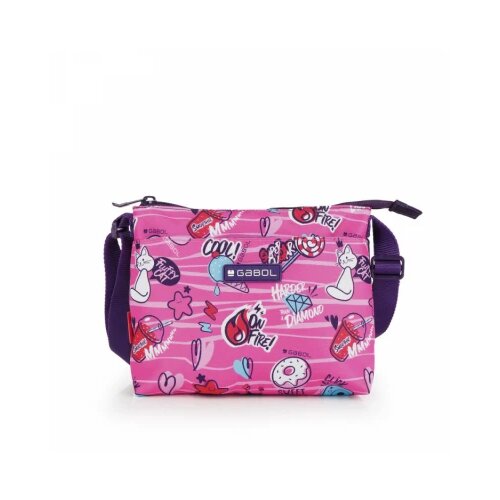 Torbica na rame 22x18x7 cm 0,6l-0,05 kg Sticker Gabol roze Slike