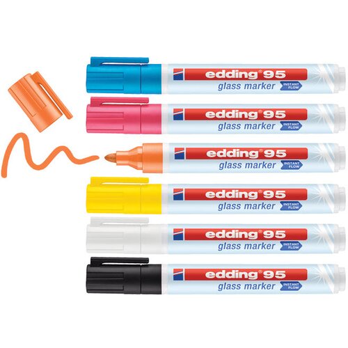Marker za steklo 1,5-3mm edding 95/6 blister Slike