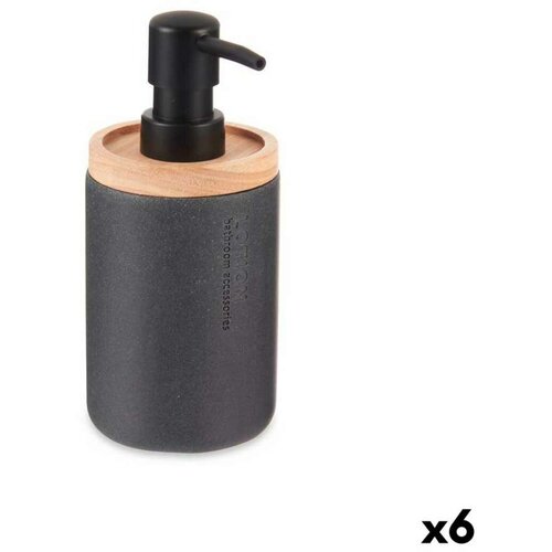  Dozator za Sapun Berilo B5456BC-1 - 444 Crna Drvo Smola Plastika 9 5 x 18 5 x 7 8 cm (6 kom.) Cijene