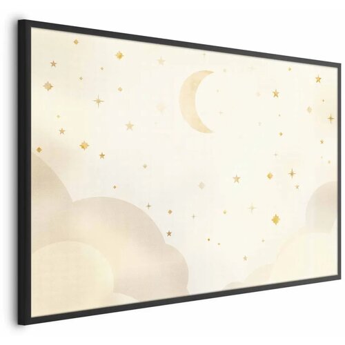  Plakat - Starry Night 90x60 Crni okvir Cijene