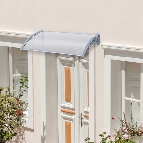 Outsunny Nadstrešek za balkon, vrata, okna in zunanjost 140 × 70 × 21 cm prozoren, (20745407) Cene