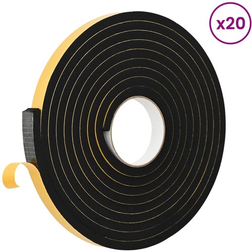  Samoljepljiva pjenasta traka 20 pcs Crna 20mm x 5m CR pjena Slike
