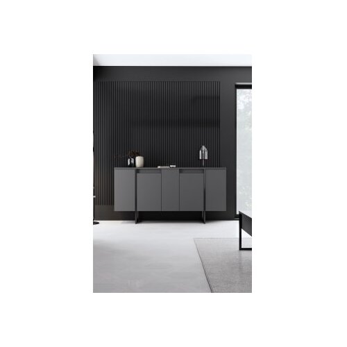 Hanah home komoda luxe anthracite black Slike