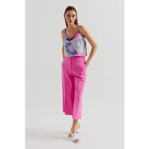 Legendww roze pantalone sa sirokim nogavicama i visokim strukom Cene