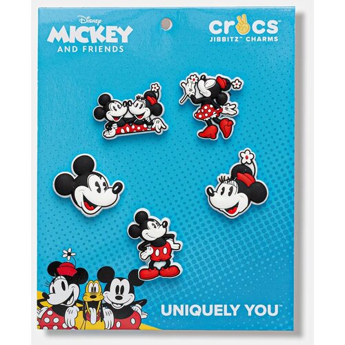 Crocs Priponke za otro&scaron;ke čevlje Mickey and Minnie PVC 5Pck 5-pack rdeča barva, 10015116 Cene
