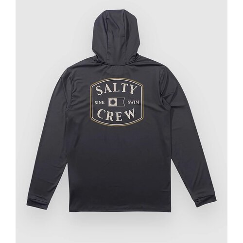 Salty Crew Capitals Hooded Longsleeve Lycra charcoal Slike