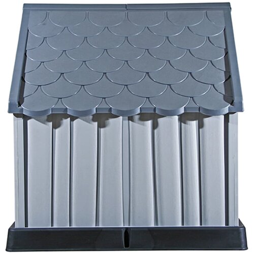  Kućica za pse siva 92 x 87 x 91 cm plastična Slike