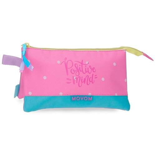 Movom POSITIVE MIND prazna pernica sa 3 pregrade - pink Slike