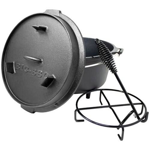 Klarstein Guernsey, vrhunski lonec iz litega železa, 9.0 barbecue lonec, lito železo, nogice, velikost L/9 qt/9 l Cene