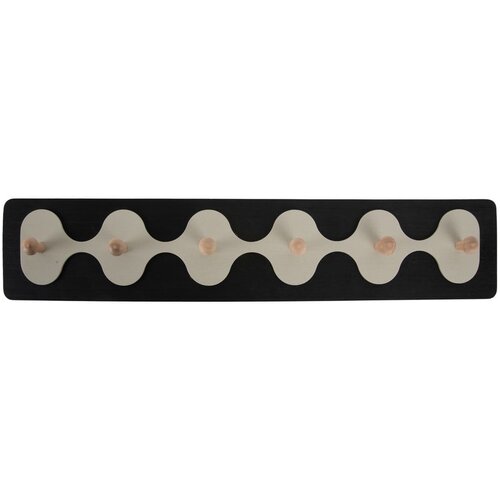 PT LIVING Črn stenski obe&scaron;alnik 60 cm Rizar &ndash; Cene