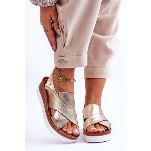 Kesi leather sandals on the lap of Gold Morgan Cijene