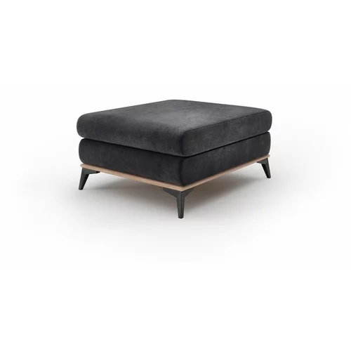 Windsor & Co Sofas tamno sivi puf s baršunastim navlakom Astre
