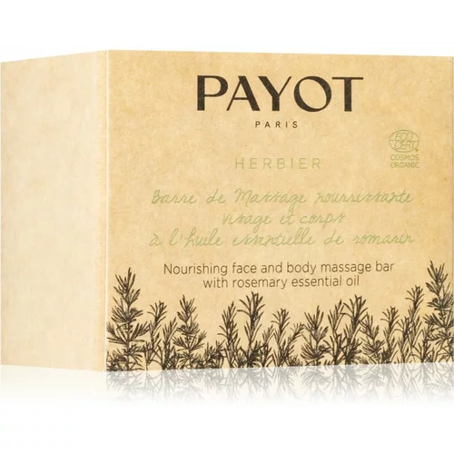 Payot Herbier Barre De Massage Nourrissante Visage & Corps krema za masažu s esencijalnim uljem 50 g