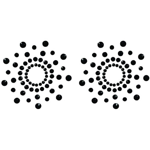 SuperLove Diamonds Nipple Covers Black Slike