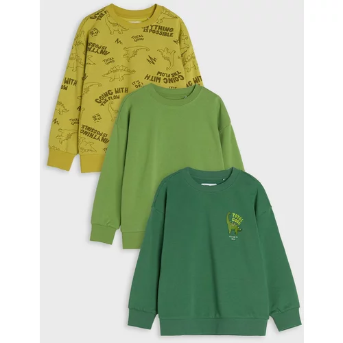 Sinsay - Komplet 3 puloverjev - Zelena