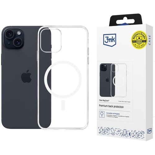 3mk TPU OVITEK CLEAR MAGCASE ZA APPLE IPHONE 15 VISOKA ZAŠČITA PROZOREN, (5000299254) Cene