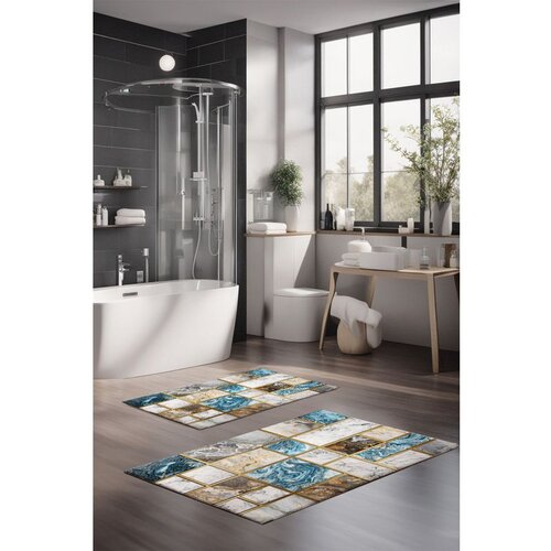  CT-5096 multicolor bathmat set (2 pieces) Cene