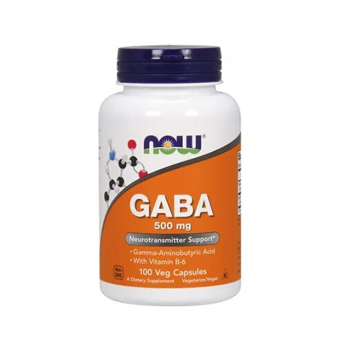 NOW Gaba 500 mg, 100 kapsula Slike