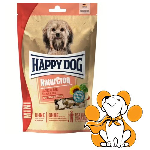 Happy Dog naturcroq Mini Salmon & Rice Training Snack 100g, Poslastice Za Pse Cene
