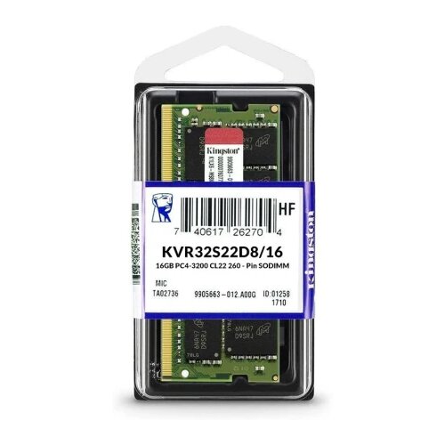 Kingston 16GB 3200MHz DDR4 SOSODIMM Slike