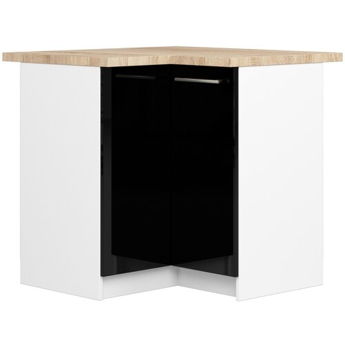 AKORD OLIWIA S90/90 Kabinet + BELA / ČRNA Sijajna Plošča, (21713612) Cene