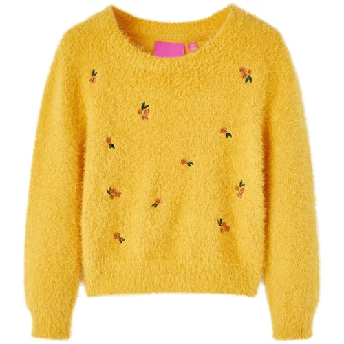  Dječji džemper pleteni oker 116