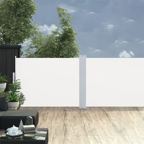 vidaXL zložljiva stranska tenda krem 120x1000 cm Cene