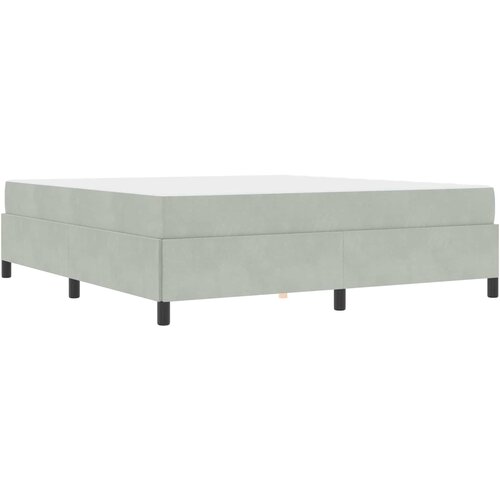 Krevetna konstrukcija Svijetlo siva 180 x 200 cm tkanina Slike