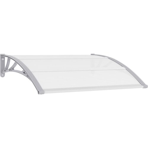 VidaXL Nadstre&amp;scaron;ek za vrata siv 120x100 cm PC Slike