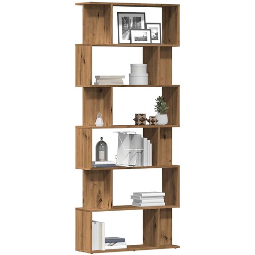 VidaXL Knjižna omara artisan hrast 80x24x192 cm inženirski les Slike