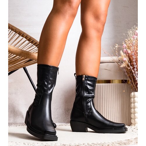 Gemre Black heeled ankle boots Marisa Slike