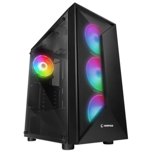 Rampage TRIANGLE Auto RGB Glass Mid-Tower Cene