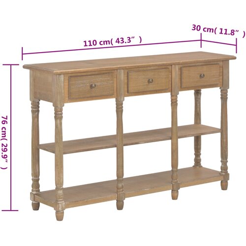  Konzolni stol 110 x 30 x76 cm od konstruiranog drva Slike