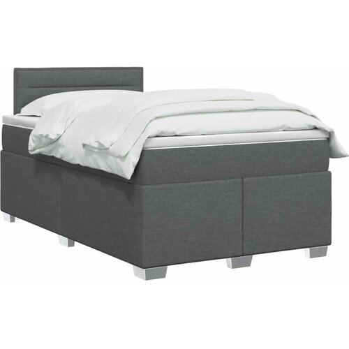  Krevet s box springom madracem i LED-om Tamnosiva 120 x 190 cm - Tamnosiva 120 x 190 cm Dizajn linija Slike