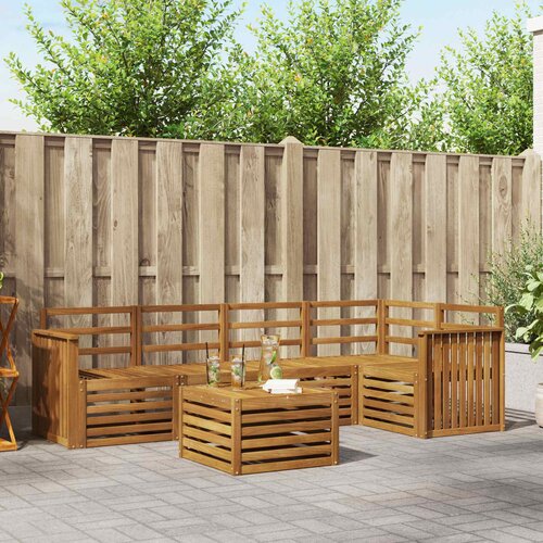  Set vanjskih sofa 6 kom. Prirodna Poliester Cene