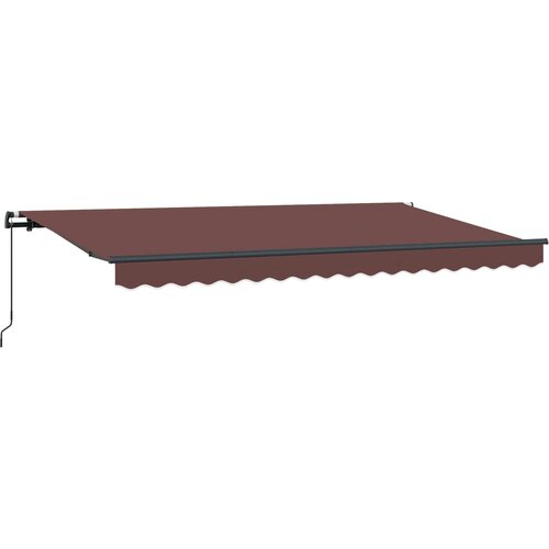  Skrovita tenda Smeđa 400 x 200 cm tkanina Slike