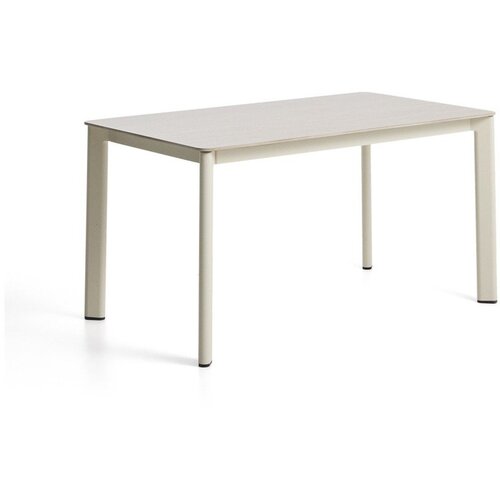 Kave Home Vrtna miza s kamnito mizno plo&scaron;čo 80x140 cm Anafi &ndash; Cene
