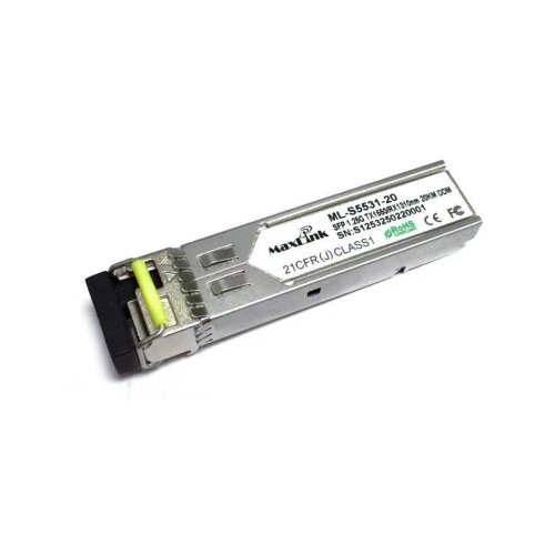 Maxlink 1.25G SFP optički modul, ML-S5531-20, WDM(BiDi), SM, Tx 1550/Rx1310nm, 20km, 1x LC konektor, DDM Cene
